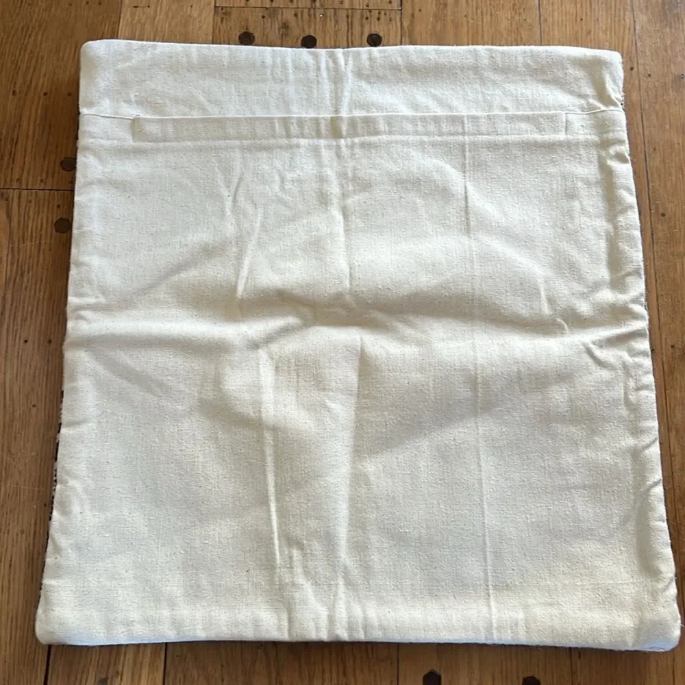 Cream / Smokey Blue Pillow Cover